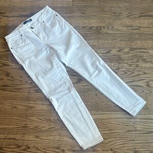 Kut from Kloth Donna High Rise Ankle Skinny jeans White size 6 EUC